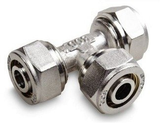 PEX TRÓJNIK SKRĘCANY 25x25x25 ALUPEX WZMOCNIONY