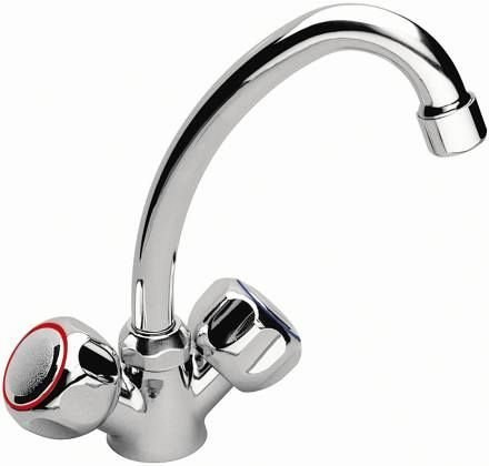 Bateria umywalkowa Standard stojąca, chrom