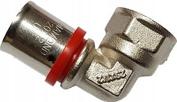 Pex kolano zaciskane zaprasowywane 16x1/2 GW