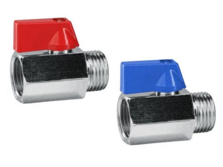 ZAWÓR ZAWOREK KULOWY MINI CHROM RĄCZKA 1/2 WZ 