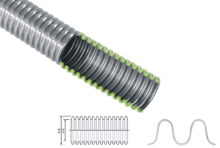 RURA KARBOWANA INOX DN16 3/4" STAL NIERDZEWNA SOLAR