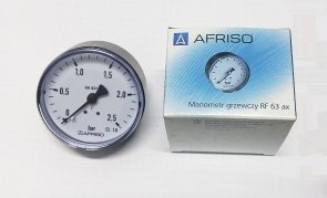 AFRISO MANOMETR 63 2.5 BAR AXIALNY
