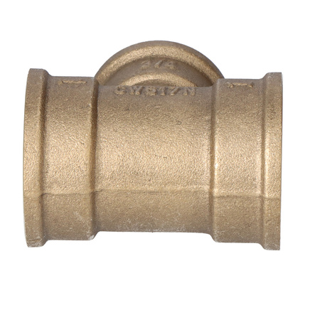 Trójnik redukcyjny mosiężny 1"x3/4"x1" żółty