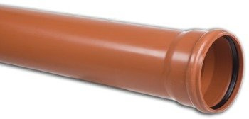 RURA KANALIZACYJNA 110X3,2 0,5m POMARAŃCZOWA